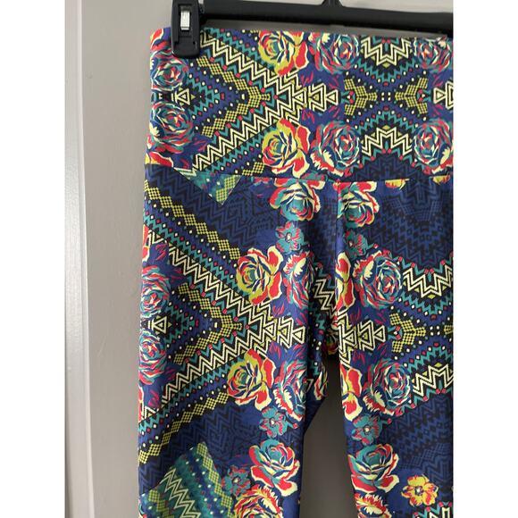 Onzie Roses and Zags High Rise Leggings M/L - Picture 4 of 6